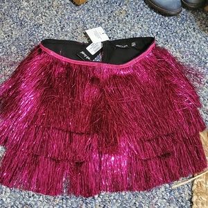 Nasty gal fringe party crasher shorts skirt tassle